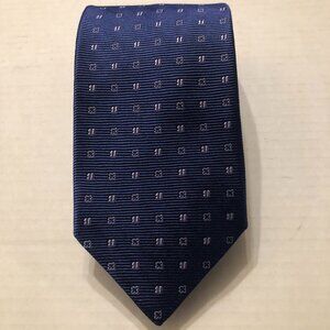 ERMENEGILDO ZEGNA MEN'S NEW BLUE 100%SILK TIE 3 1/2" X 58" MADE IN ITALY